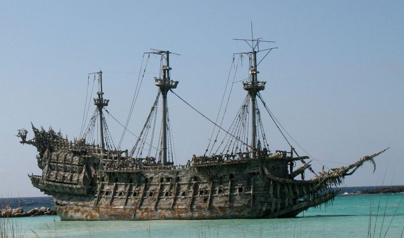 The mythical ship of flying dutchman 