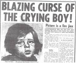 The Sun explaining the hauntings of the Crying Boy Painting